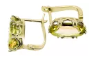 14k žluté zlato Žlutý peridot  Vintage style vec021y